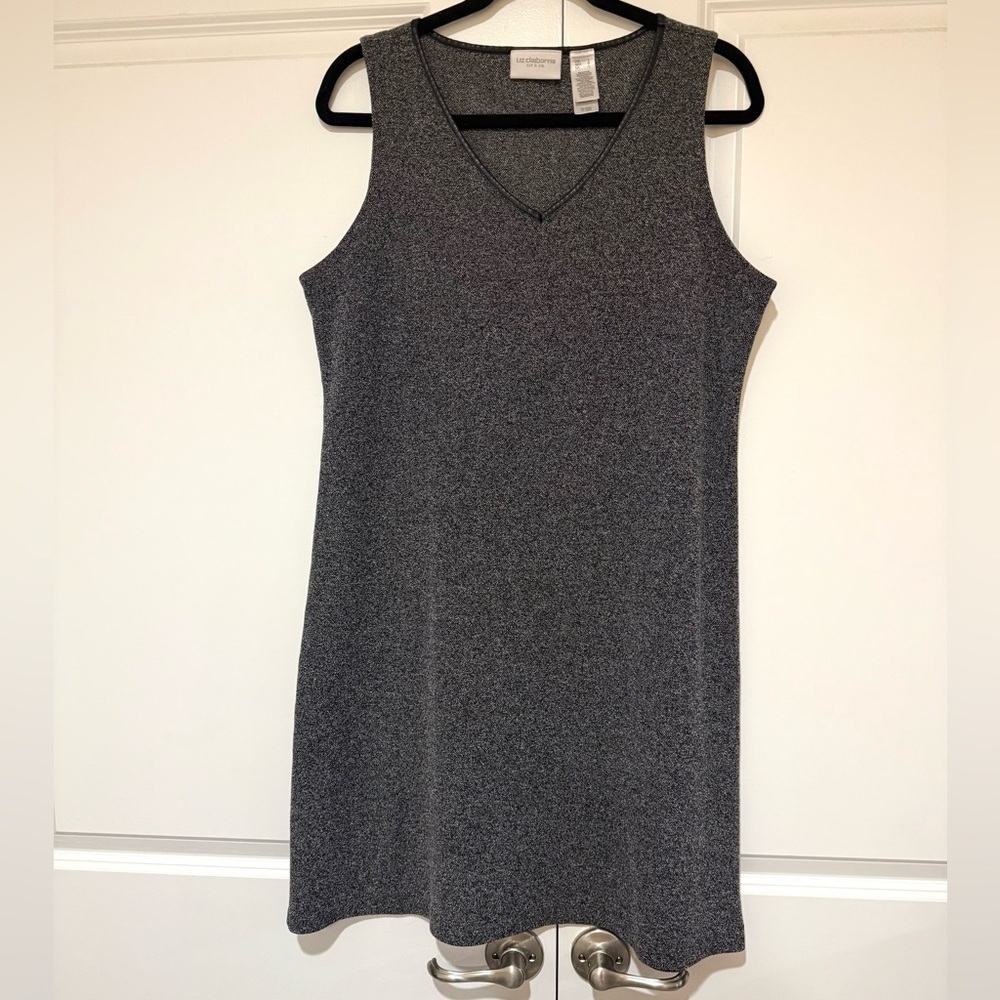 Liz Claiborne Gray Sleeveless Dress